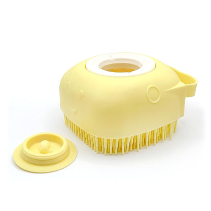 Bath Grooming Brush with Built-in Shampoo Dispenser
